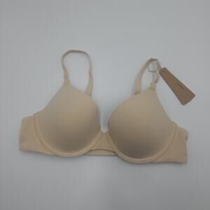 Skims Fits Everybody T Shirt Demi Bra in Sand Size 32B